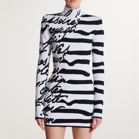 Balmain
Love Letter Striped Knit Minidress size 42 EU 10 US - Picture 1 of 11